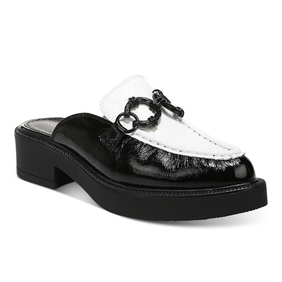 Amazon.com | Circus NY by Sam Edelman Women Circus NY Black & White Platform Loafers Mule
